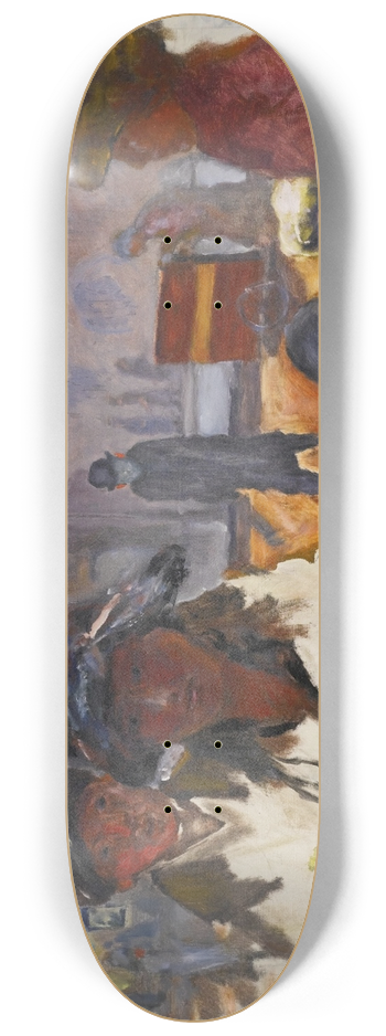 Pierre Bonnard - La Rue, orgue de Barbarie 8.25 inch art skate deck
