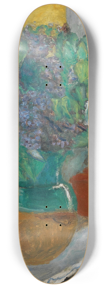 Pierre Bonnard - Lilas Mauve Dans Un Vase De Terre Jaune Et Vert 8.25 inch art skate deck