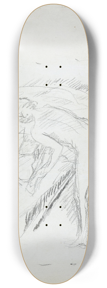 Pierre Bonnard - Nu  la toilette 8.25 inch art skate deck