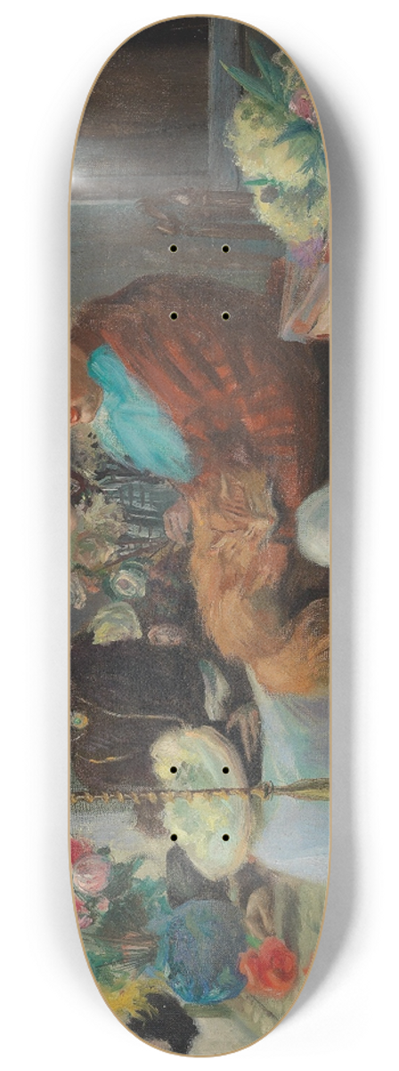 Pierre Georges Jeanniot - At the Milliner 8.25 inch art skate deck