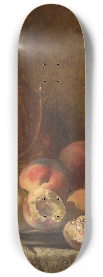 Pierre-Marie Beyle - Still life with vessel and peaches 8.25 inch art skate deck