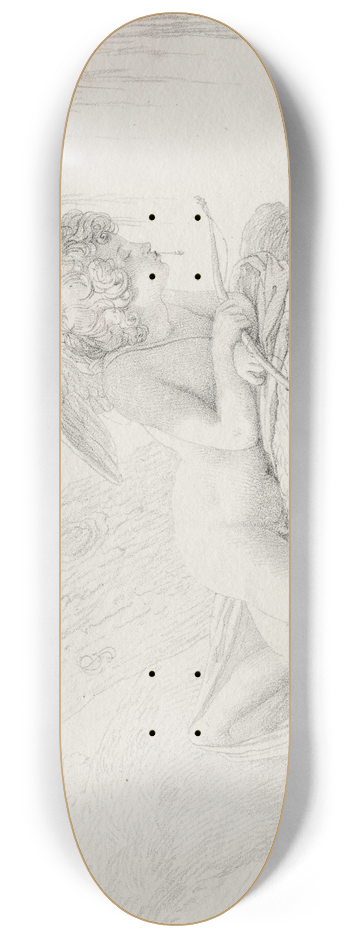 Pierre-Narcisse Gurin - Repose of the World 8.25 inch art skate deck