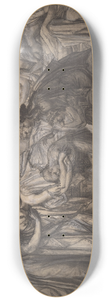 Pierre-Narcisse Gurin - The Death of Alcestis, or The Heroism of Conjugal Love 8.25 inch art skate deck