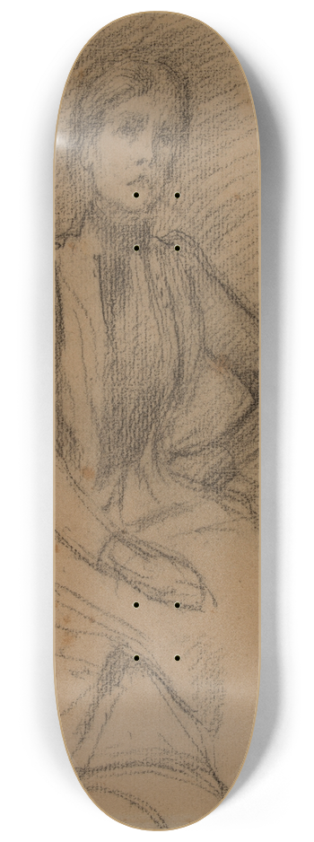 Pierre Puvis de Chavannes - Femme assise 8.25 inch art skate deck