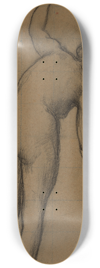 Pierre Puvis de Chavannes - Femme nue debout, vue de dos 8.25 inch art skate deck