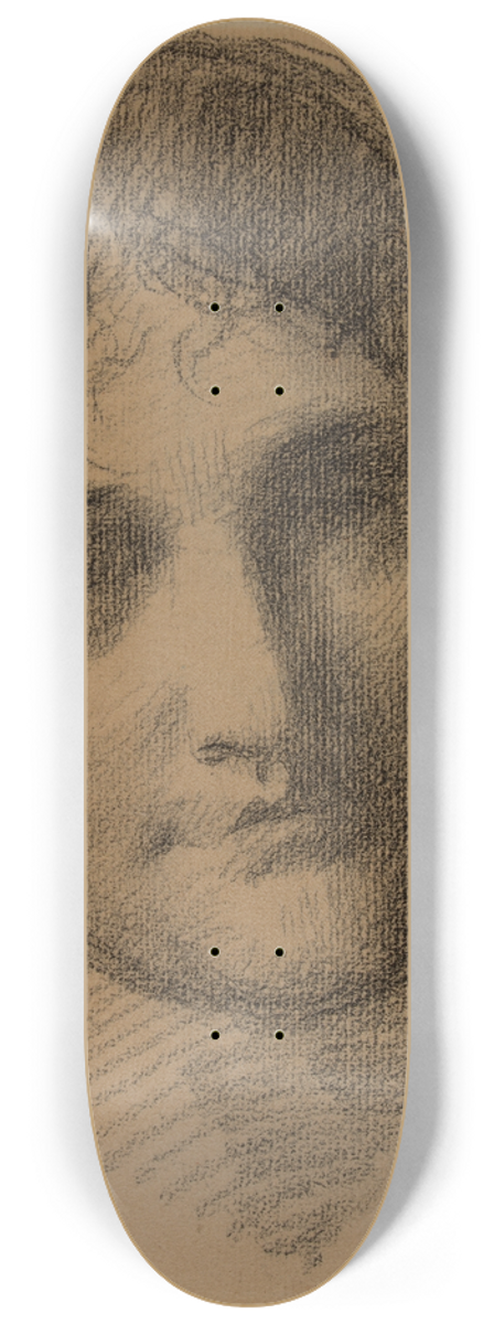Pierre Puvis de Chavannes - Tte de femme 8.25 inch art skate deck