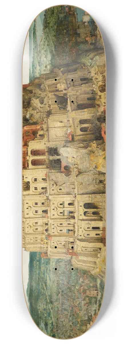 Pieter Bruegel The Elder - The Tower Of Babel (Vienna) 8.25 inch art skate deck
