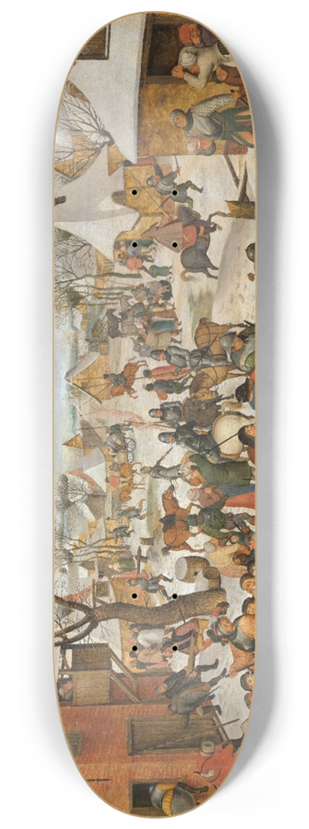 Pieter Brueghel The Younger - The Massacre of the Children at Bethlehem 8.25 inch art skate deck