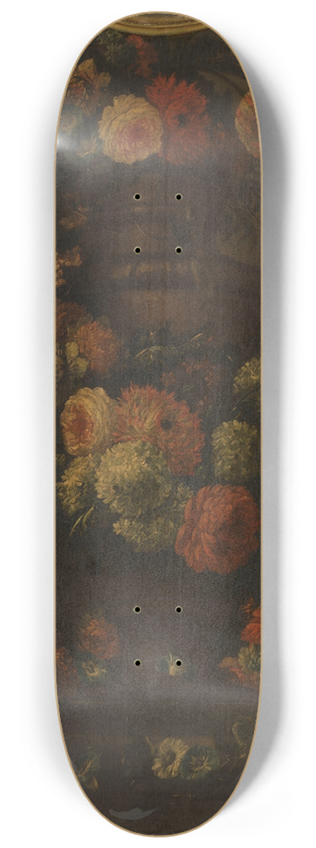 Pieter Casteels III - Flowers in a Vase 8.25 inch art skate deck