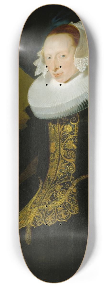 Pieter Claesz Soutman - Portrait of a Woman 8.25 inch art skate deck