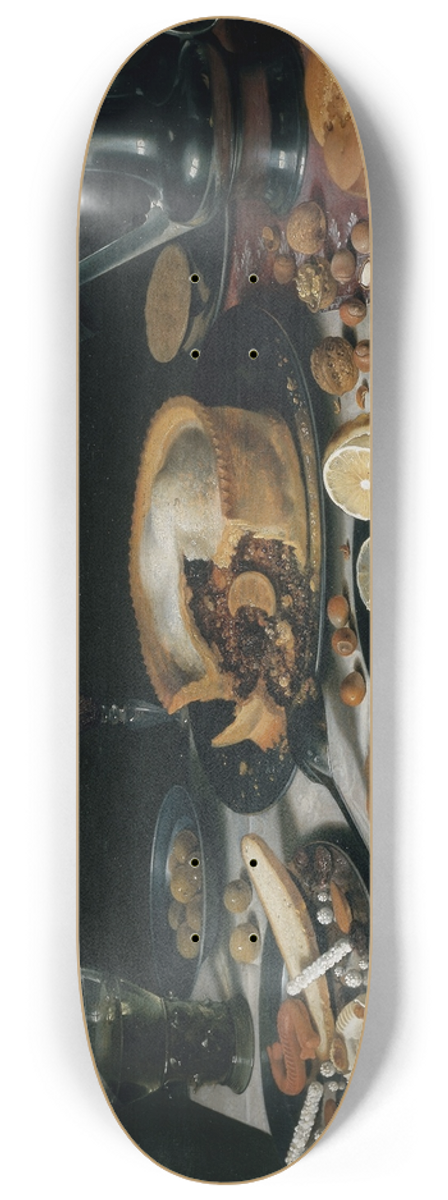 Pieter Claesz - Still Life 8.25 inch art skate deck