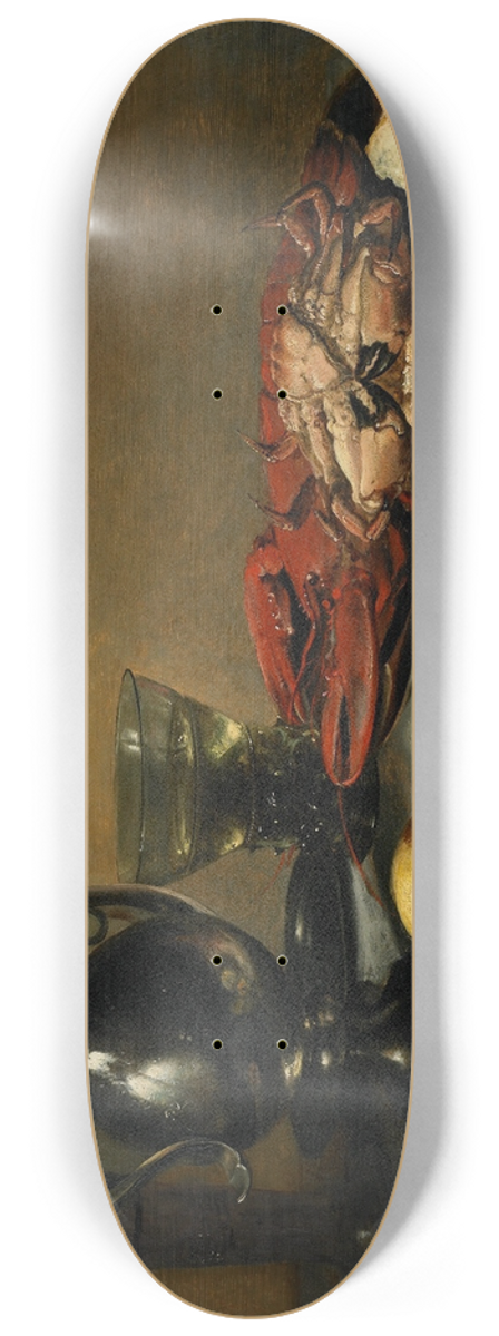 Pieter Claesz - Still Life 8.25 inch art skate deck