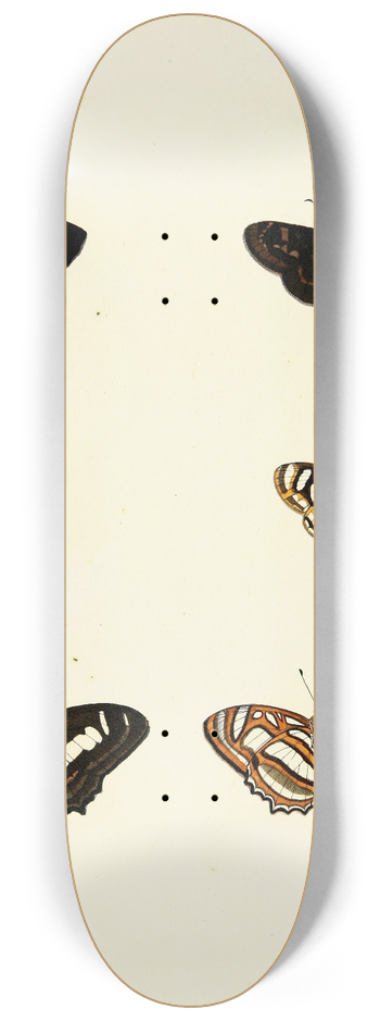 Pieter Cramer - Foreign butterflies occurring in the three continents Asia, Africa and America Pl.134 8.25 inch art skate deck