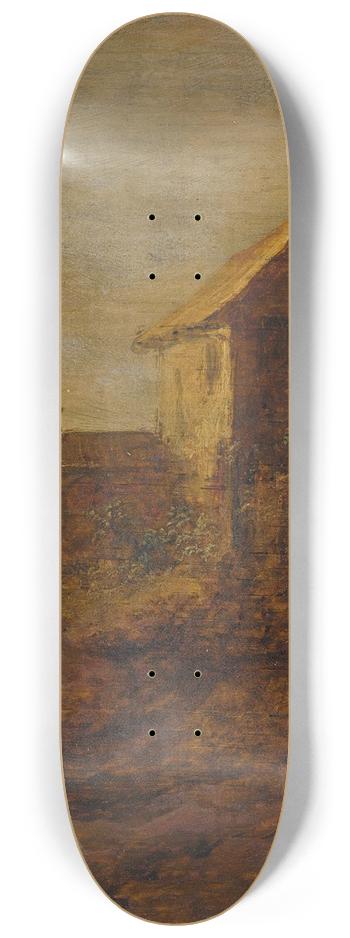 Pieter de Molijn - Landscape with a cottage 8.25 inch art skate deck