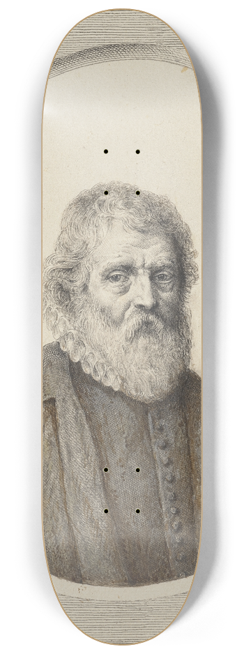 Pieter Holsteyn II - Brustbild eines alten brtigen Mannes 8.25 inch art skate deck