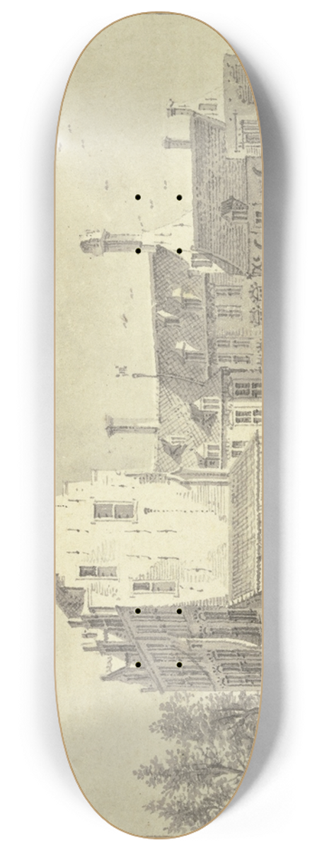 Pieter Jan van Liender - Het Huys Ryzenborgh by Utrecht 8.25 inch art skate deck