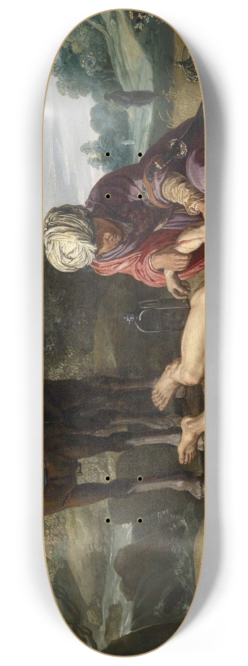 Pieter Lastman - The Good Samaritan tending the wounds of the traveller 8.25 inch art skate deck