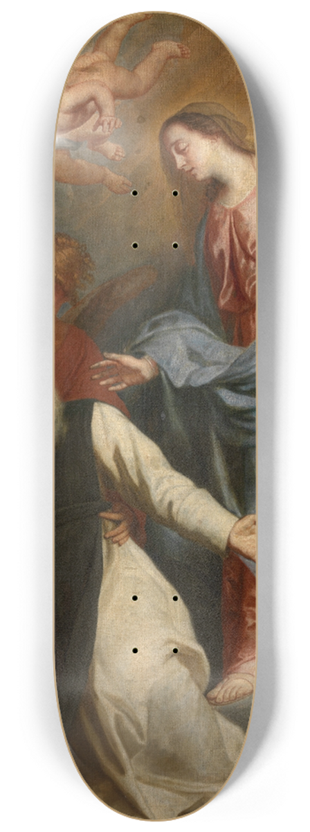 Pieter Thijs - Mary Appears to Saint William of Aquitaine 8.25 inch art skate deck