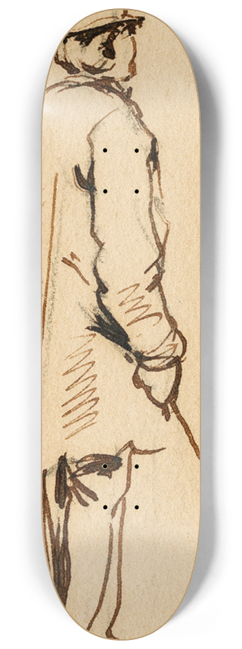 Pieter van Loon - Staande hengelaar 8.25 inch art skate deck