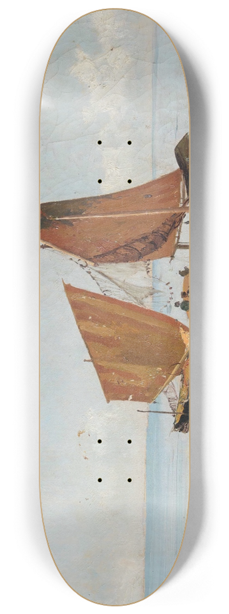 Pietro Barucci - Laguna con imbarcazione 8.25 inch art skate deck