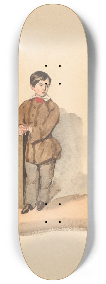 Piotr Michaowski - Portrait of Marceli Michaowski in His Childhood 8.25 inch art skate deck