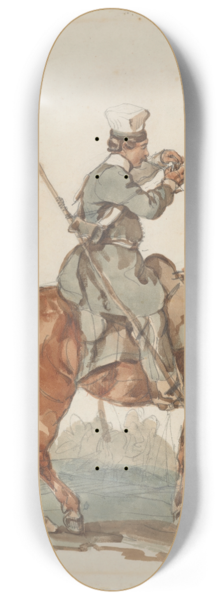 Piotr Michaowski - Soldier of Volhynia Cavalry in 1831 8.25 inch art skate deck