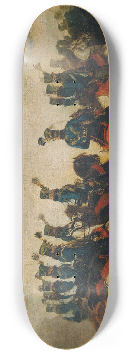 Piotr von Michalowski - sterreichische blaue Husaren 8.25 inch art skate deck