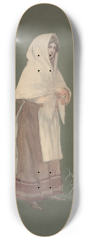 Pipein Gamba - Contadina (corista) 8.25 inch art skate deck