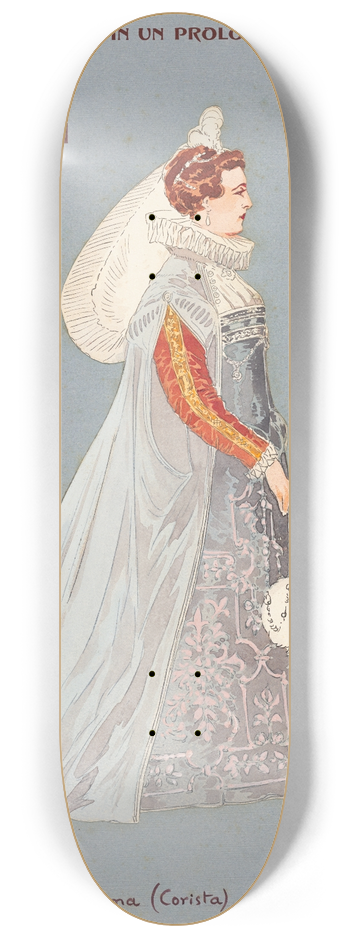 Pipein Gamba - Dama (Corista) 8.25 inch art skate deck