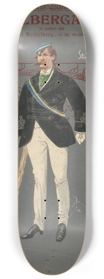 Pipein Gamba - Studenti (atto I) 8.25 inch art skate deck