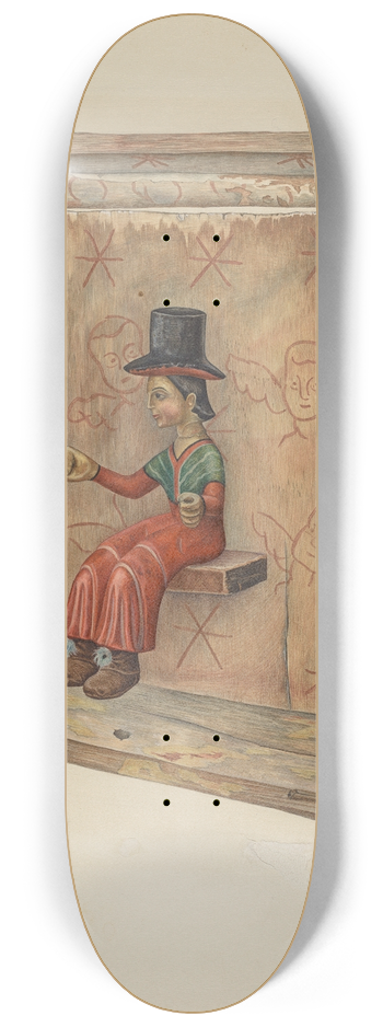 Polly Duncan - Santo (Bulto) 8.25 inch art skate deck