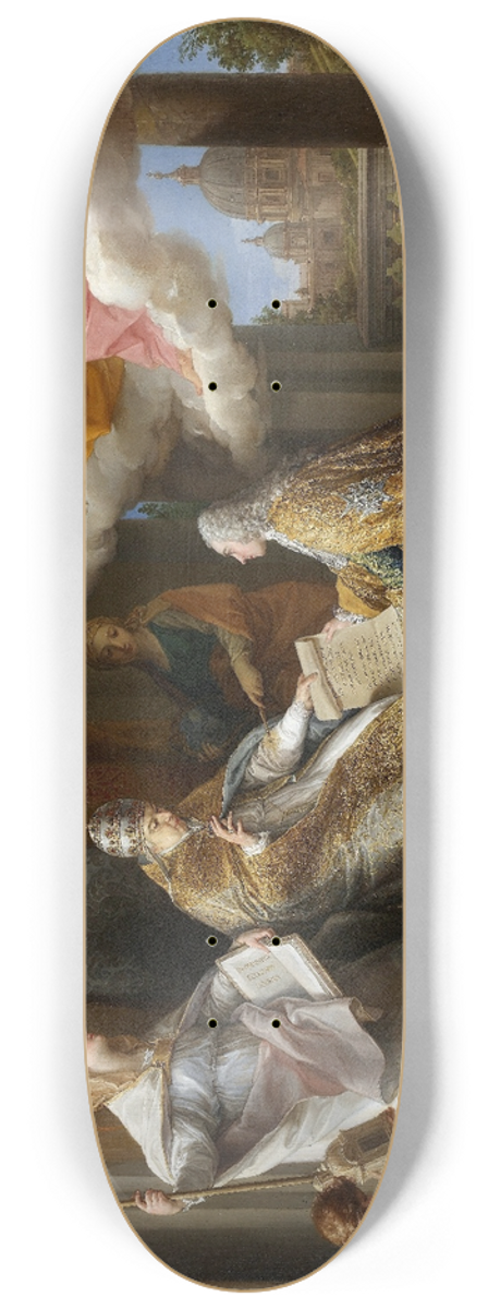Pompeo Batoni - Pope Benedict XIV Presenting the Encyclical Ex Omnibus to the Comte de Stainville, Later Duc de Choiseul 8.25 inch art skate deck