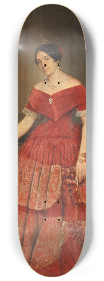 Prilidiano Pueyrredn - Retrato de Manuelita Rosas 8.25 inch art skate deck