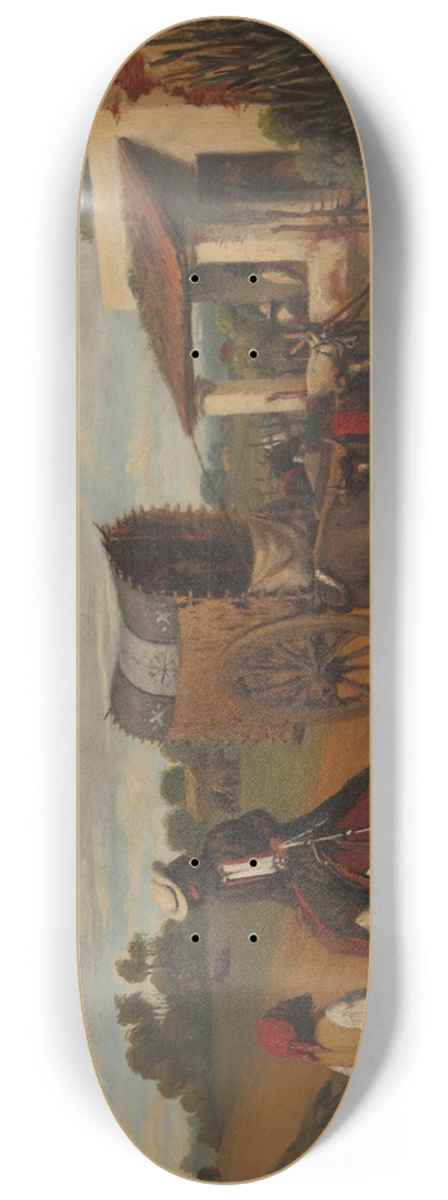 Prilidiano Pueyrredn - Un alto en la pulpera 8.25 inch art skate deck
