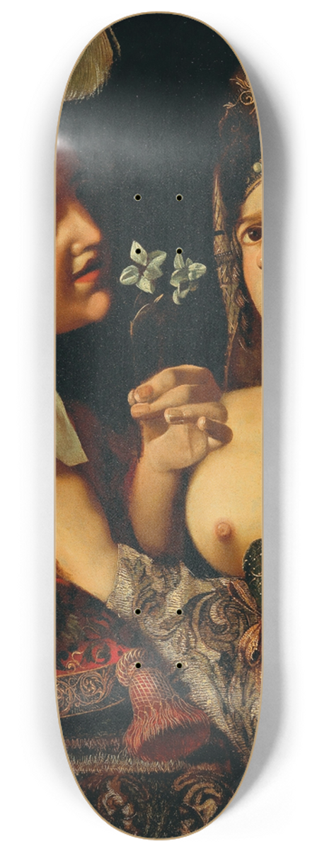 Pseudo Caroselli - An allegory of the sense of smell and hearing 8.25 inch art skate deck