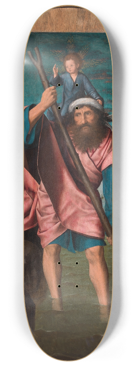 Quentin Massys - Saint Christopher 8.25 inch art skate deck