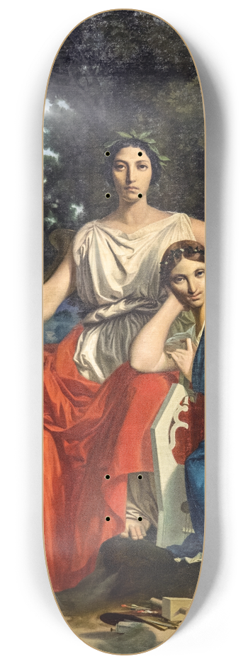 Armand Cambon - Poetry Of Glory And Poetry Of Love; The Two Muses 8.25 inch art skate deck