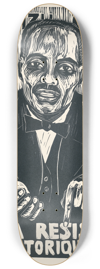 Rachael Romero - Albizu Campos; viva la resistencia Puerto Riqueua 8.25 inch art skate deck