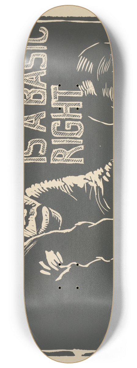 Rachael Romero - Decent housing is a basic right 8.25 inch art skate deck