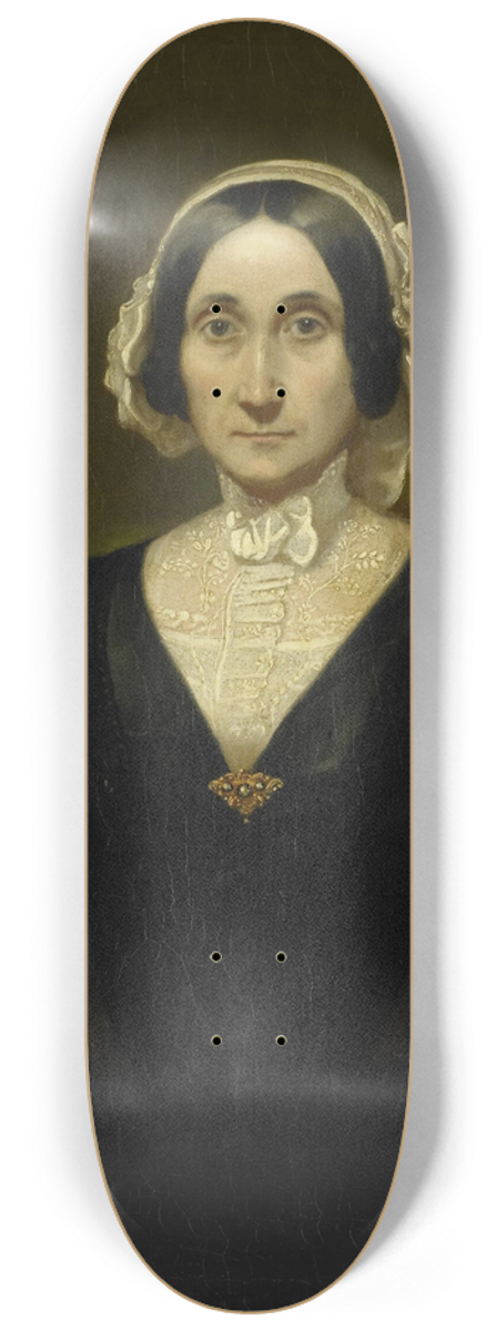 Raden Saleh - Portrait of Mrs. W.J.S. van Alphen, Baroness van Reede van Oudtshoorn 8.25 inch art skate deck