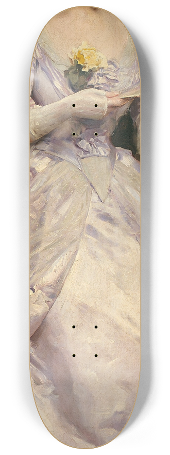 Raimundo de Madrazo y Garreta - Portrait de Madame Laure Hayman 8.25 inch art skate deck