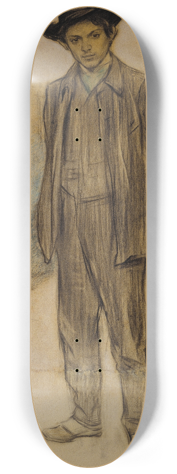 Ramn Casas - Portrait of Pablo Picasso 8.25 inch art skate deck