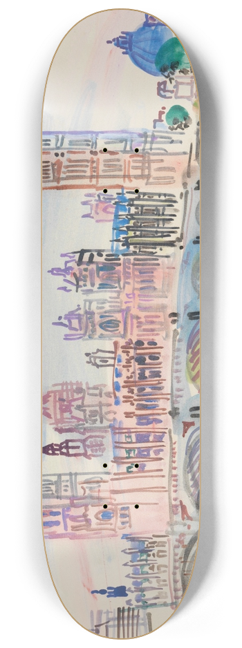 Raoul Dufy - Londres, le Parlement 8.25 inch art skate deck