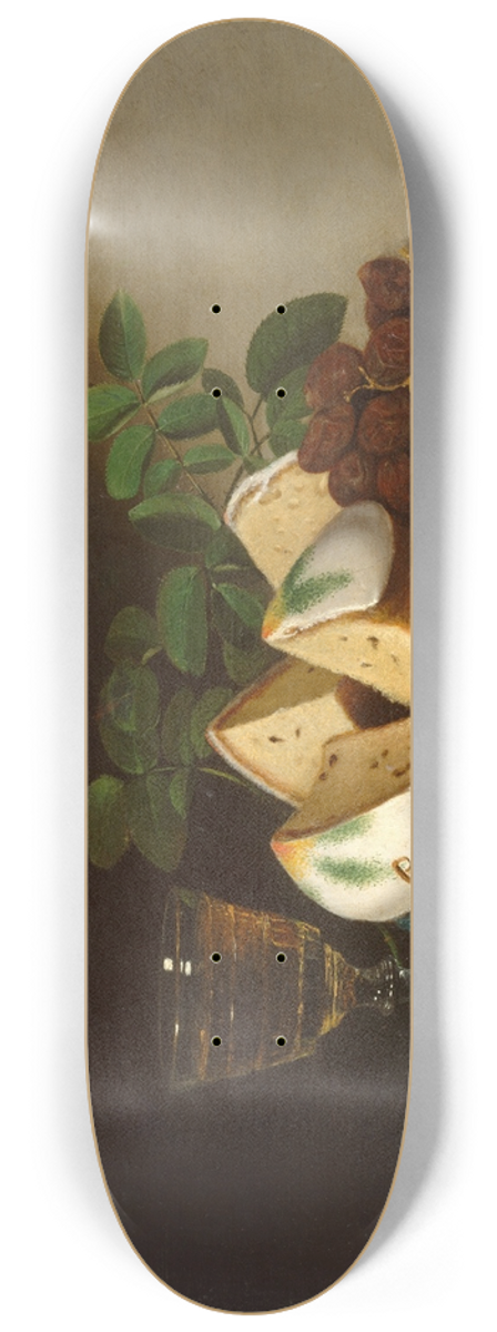 Raphaelle Peale - Still Life with Cake 8.25 inch art skate deck