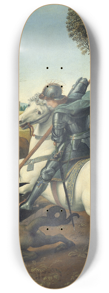 Raphael - Saint George and the Dragon 8.25 inch art skate deck