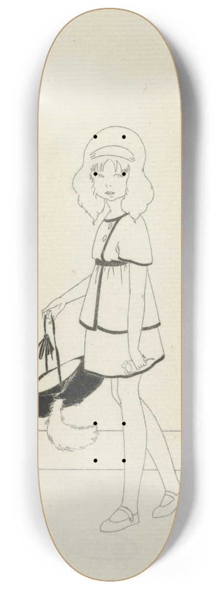 Ray - Journal des Dames et des Modes, Costumes Parisiens, 1914, No. 131 8.25 inch art skate deck
