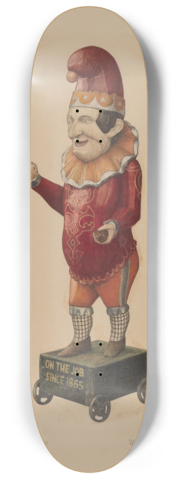 Raymond Neumann - Cigar Store Figure  Punch 8.25 inch art skate deck