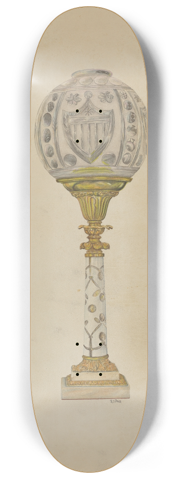 Ray Price - Table Lamp 8.25 inch art skate deck