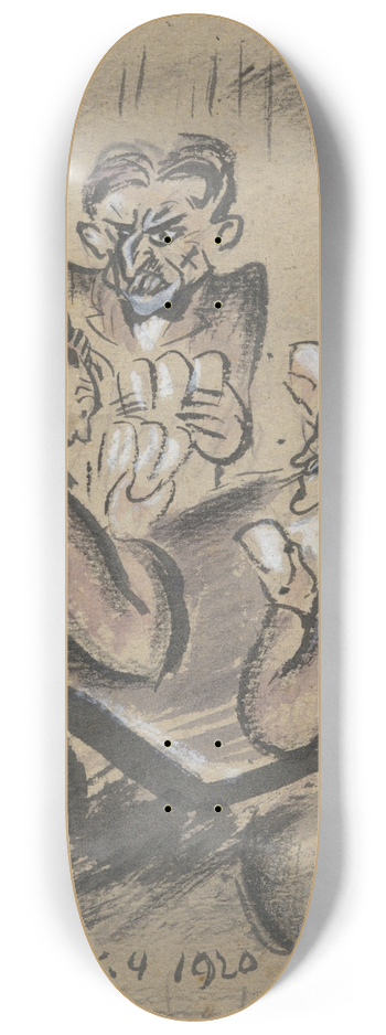 Reginald Marsh - CardGame 8.25 inch art skate deck