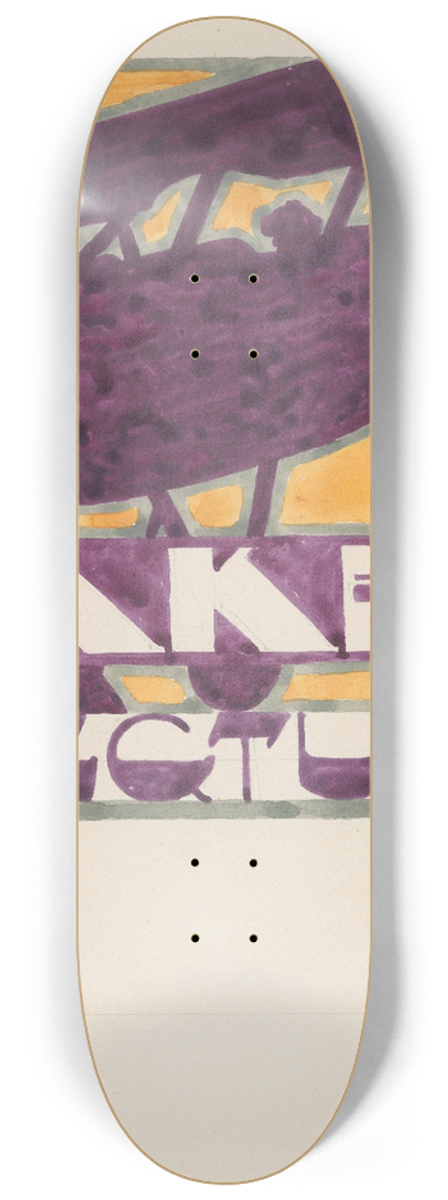Reijer Stolk - Ontwerp voor reclame voor `Fokkers Vliegtuigen 8.25 inch art skate deck